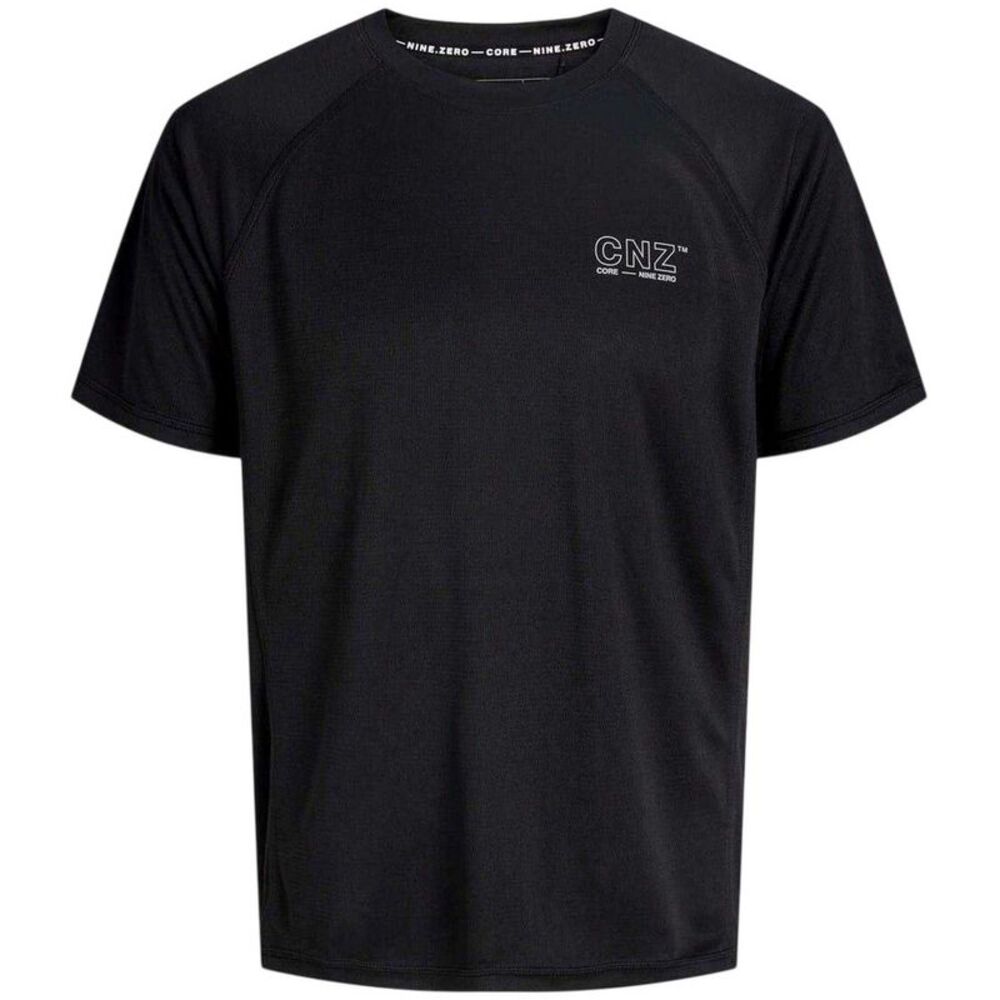 Jack And Jones Mens Plain Logo Active T-Shirt / Black